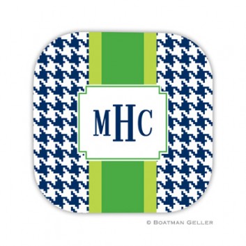 Coaster - Alex Houndstooth Navy-Green Bane