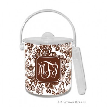 Ice Bucket - Classic Floral Brown