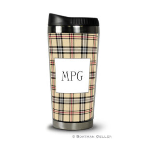 Travel Tumbler - Town Plaid