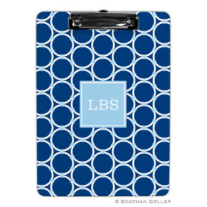 Clipboard - Bamboo Rings Navy