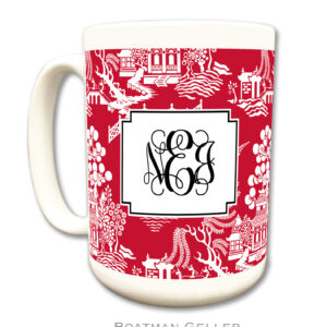 Mug - Alex Houndstooth Red