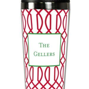 Travel Tumbler - Trellis Reverse Cherry