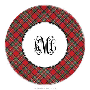 Plates 10" - Plaid Red