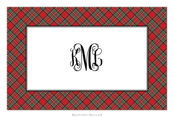 Placemat - Plaid Red